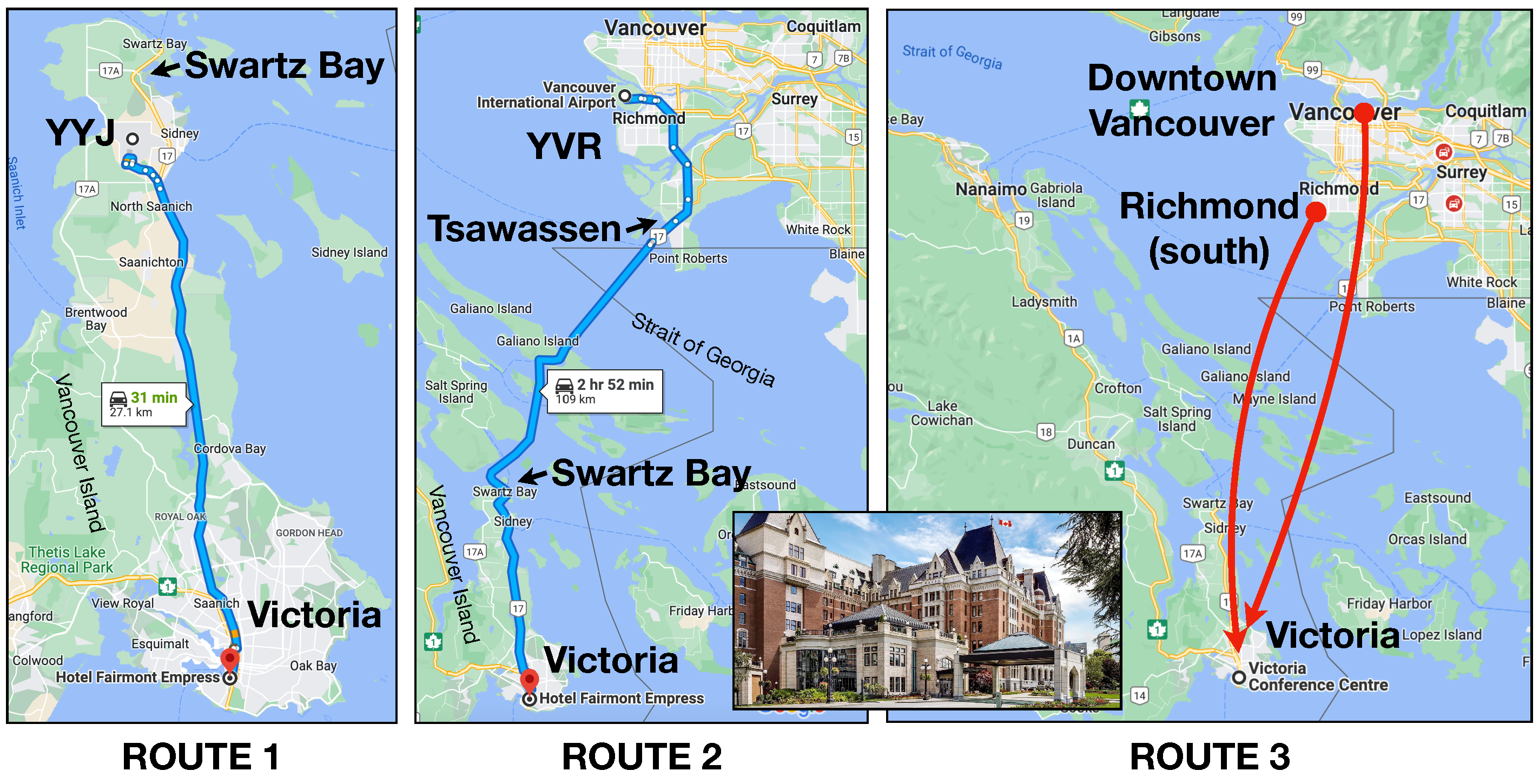 Directions to Victoria